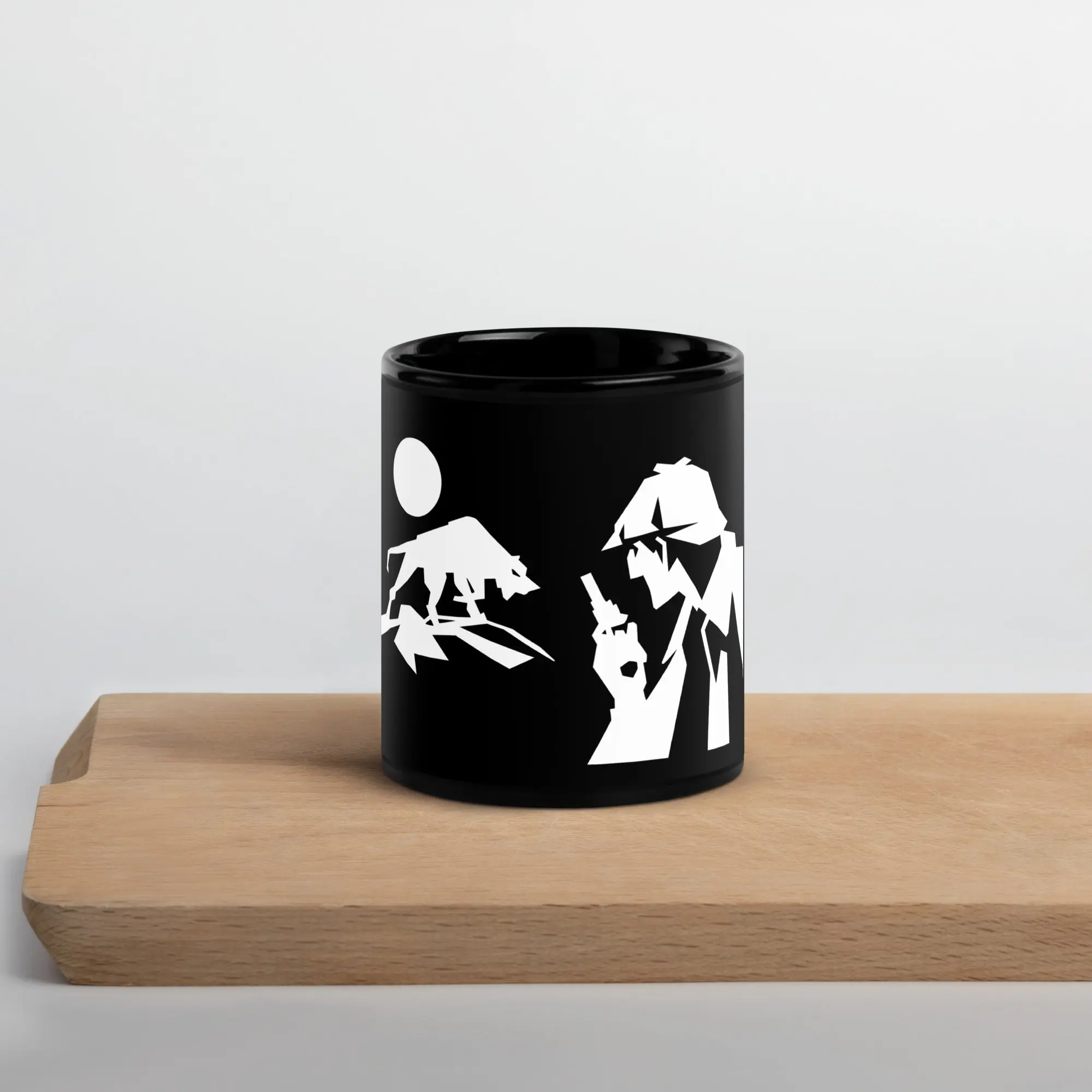 Black Glossy Sherlock Holmes Mug - Image 3