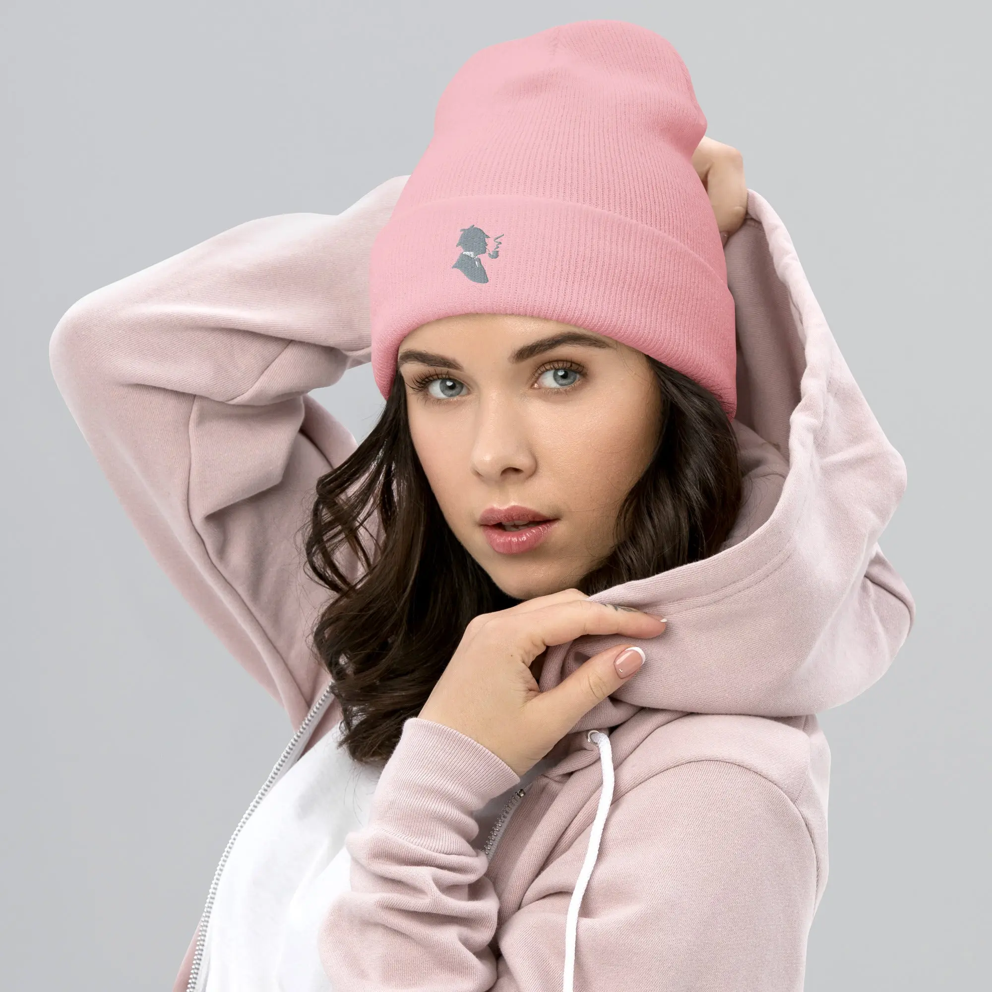 Sherlock Holmes - Pink Cuffed Beanie / Pink Cuffed Beanie