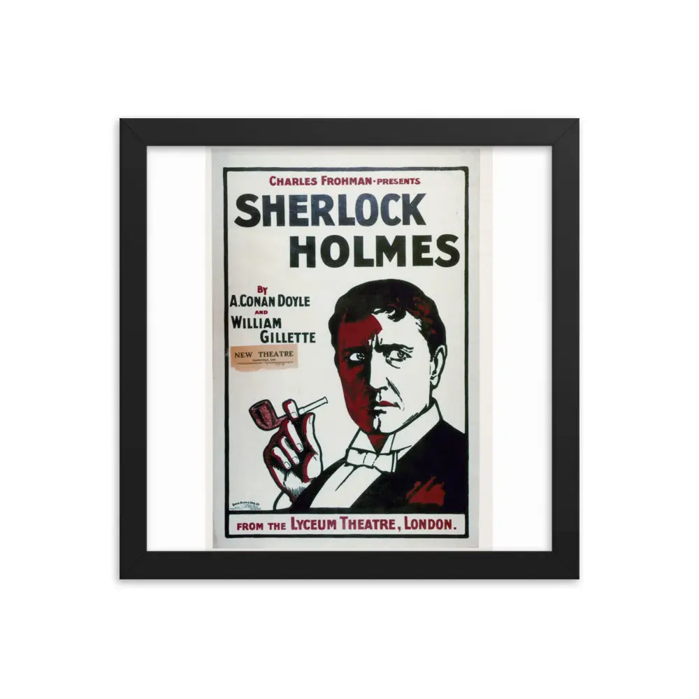 Sherlock Holmes (Gillette Lyceum) - Framed Poster - Image 4