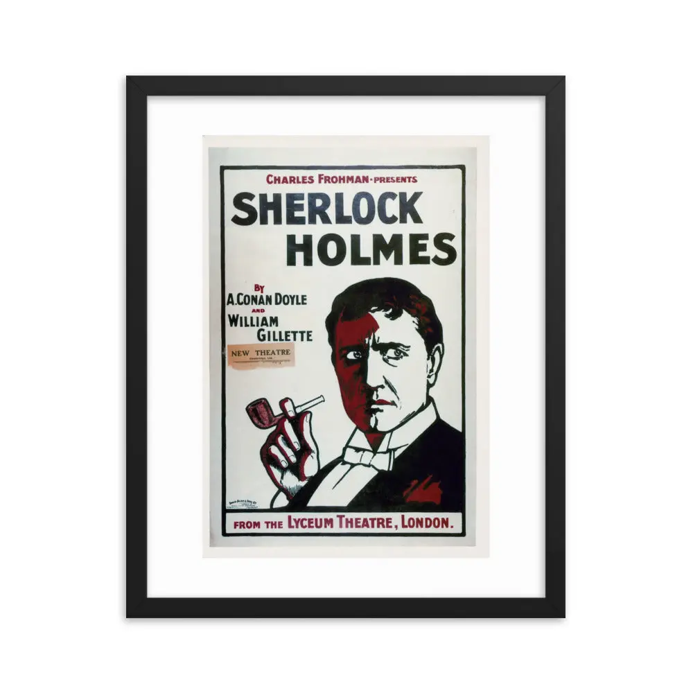 Sherlock Holmes (Gillette Lyceum) - Framed Poster - Image 9
