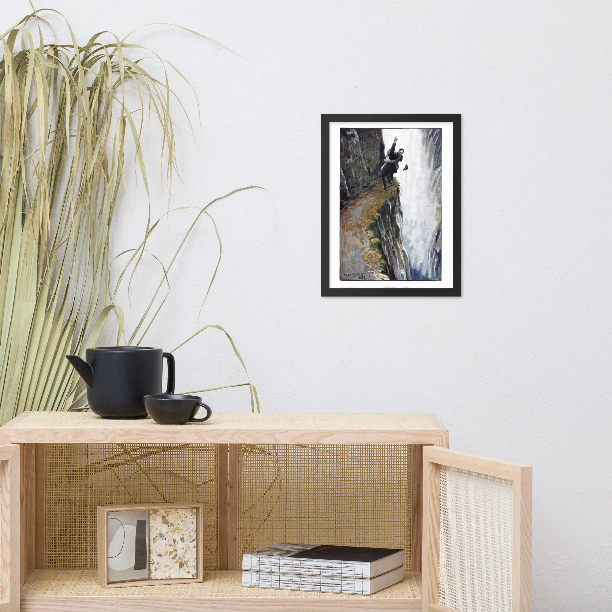 Framed Sherlock Holmes (Reichenbach Falls) Poster - Image 4