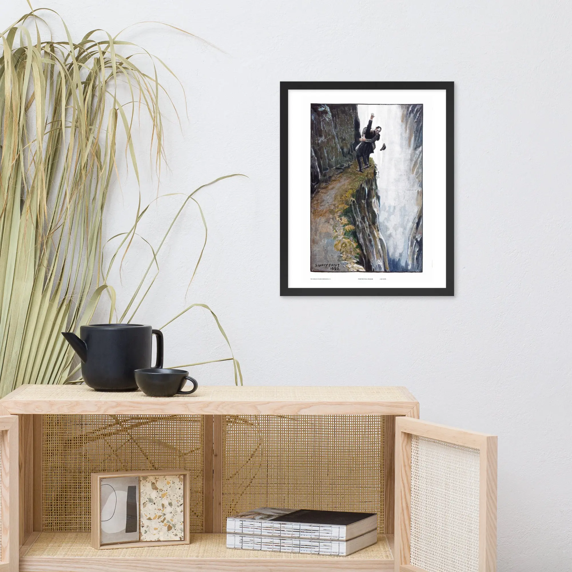 Framed Sherlock Holmes (Reichenbach Falls) Poster - Image 6
