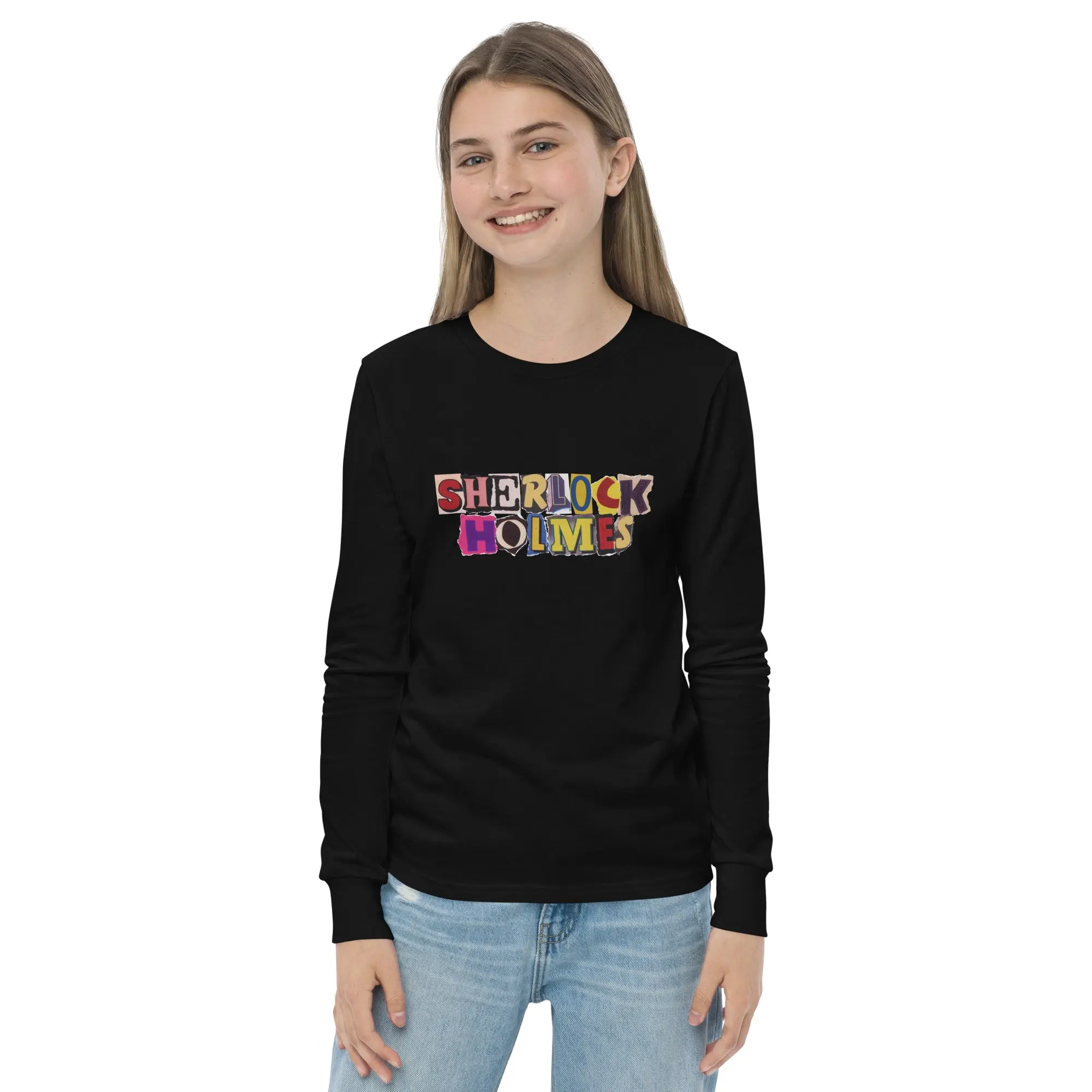 Kids long sleeve Sherlock Holmes tee - Image 2