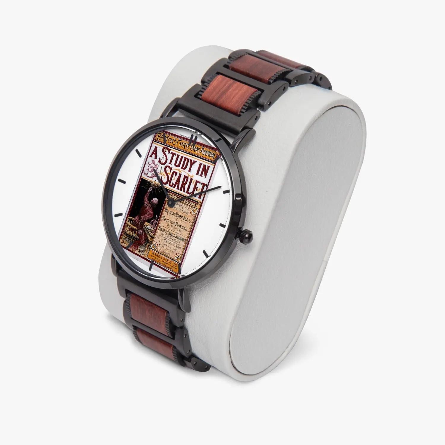 Sherlock Holmes - A Study in Scarlet - Wooden Strap Quartz Watch - Image 5