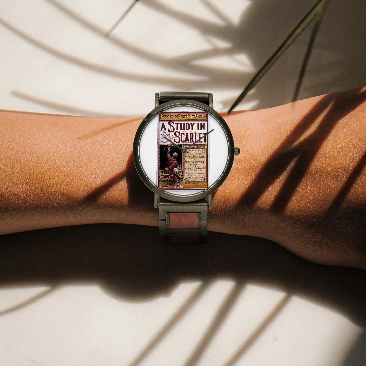 Sherlock Holmes - A Study in Scarlet - Wooden Strap Quartz Watch - Image 8