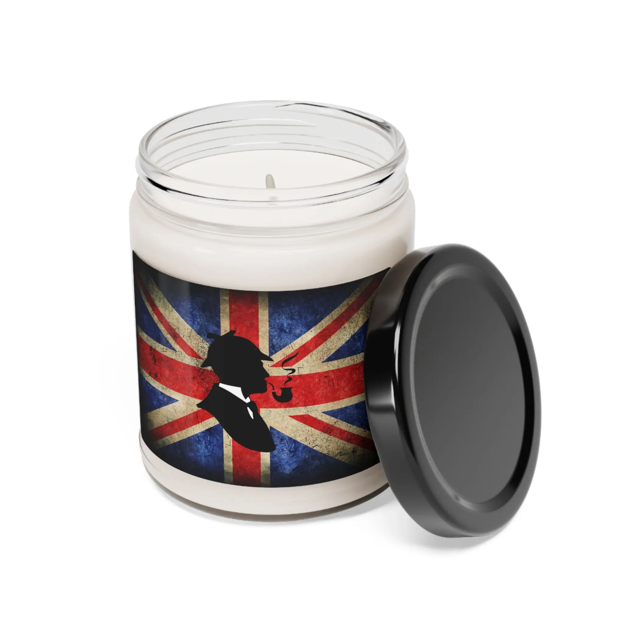 Sherlock Holmes Cinnamon Vanilla Scented Soy Candle, 9oz - Image 3