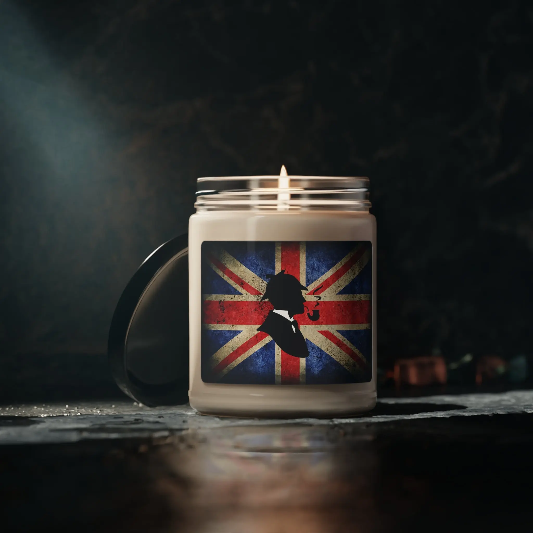Sherlock Holmes Cinnamon Vanilla Scented Soy Candle, 9oz - Image 5