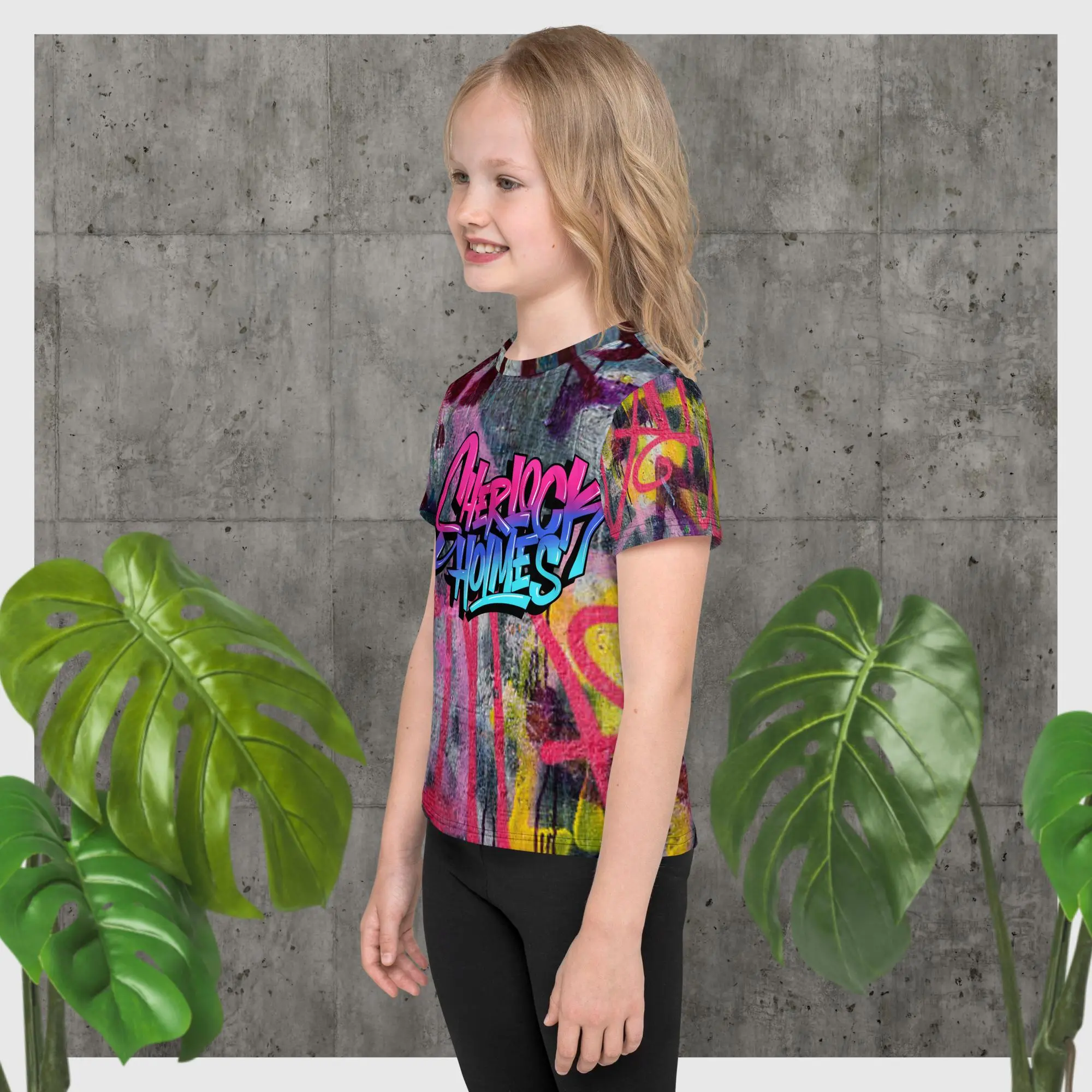 Sherlock Holmes - Graffiti - Kids T-shirt - Image 3