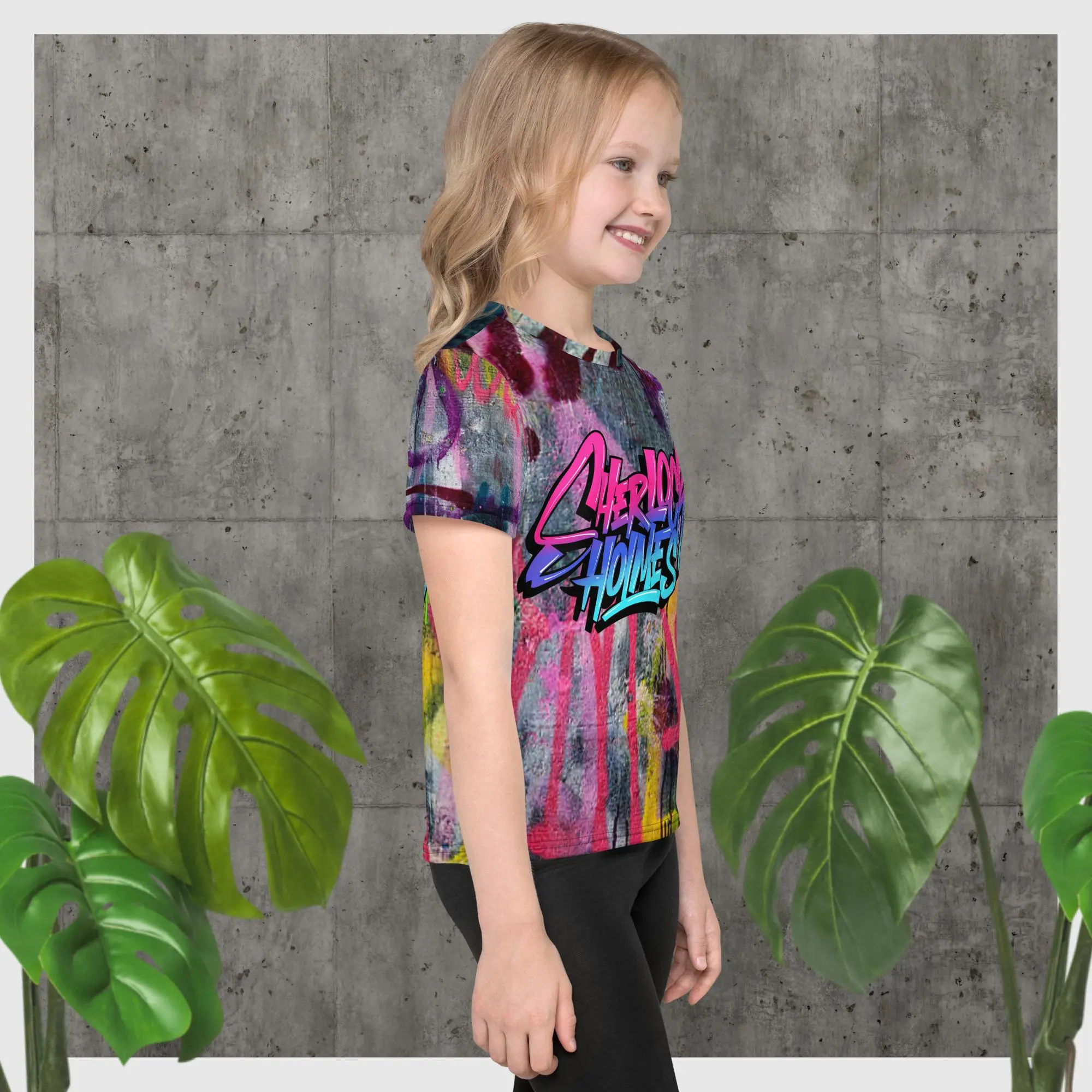 Sherlock Holmes - Graffiti - Kids T-shirt - Image 4