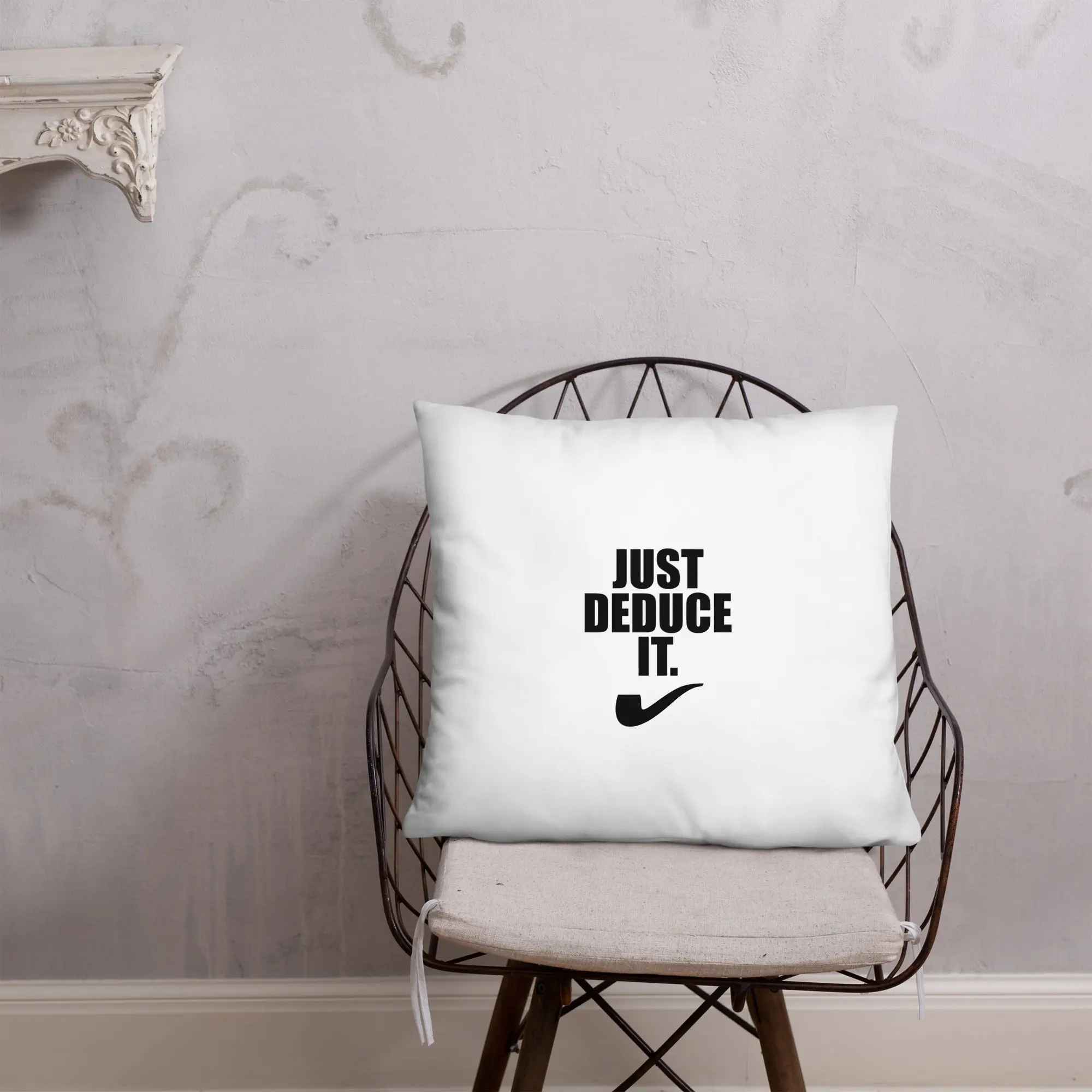 Sherlock Holmes Just Deduce it. Pillow