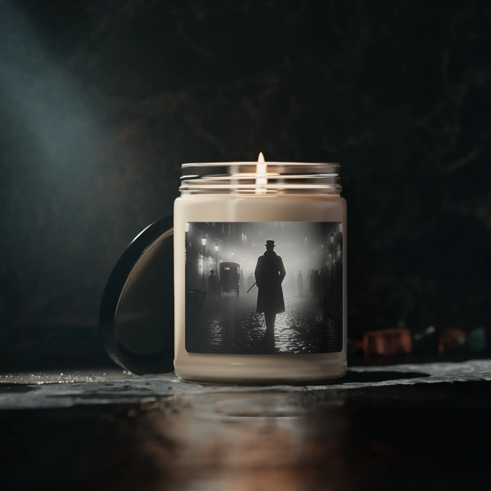 Sherlock Holmes White Sage + Lavender Scented Soy Candle, 9oz