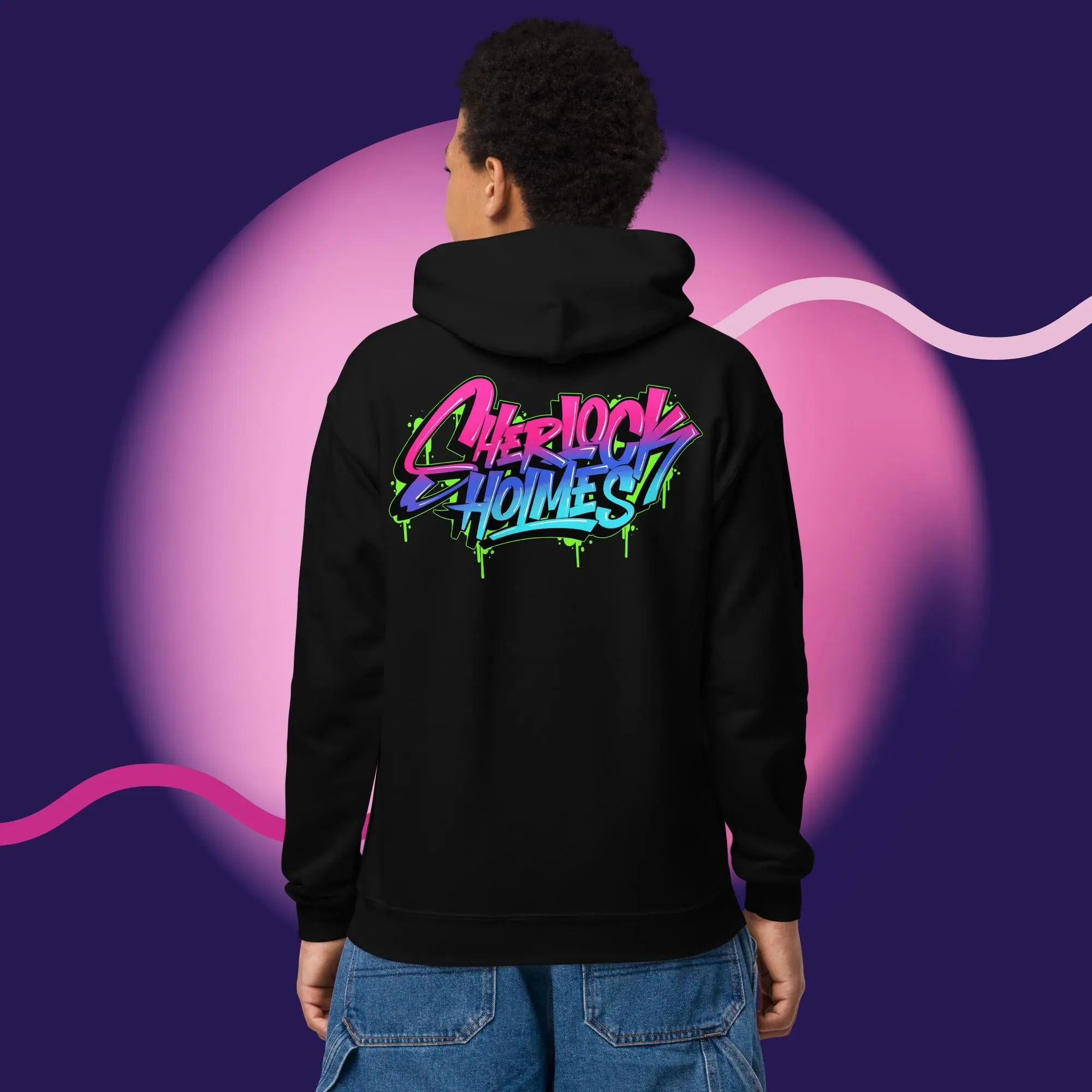 Kids Heavy Blend Hoodie - Graffiti Collection - Image 5