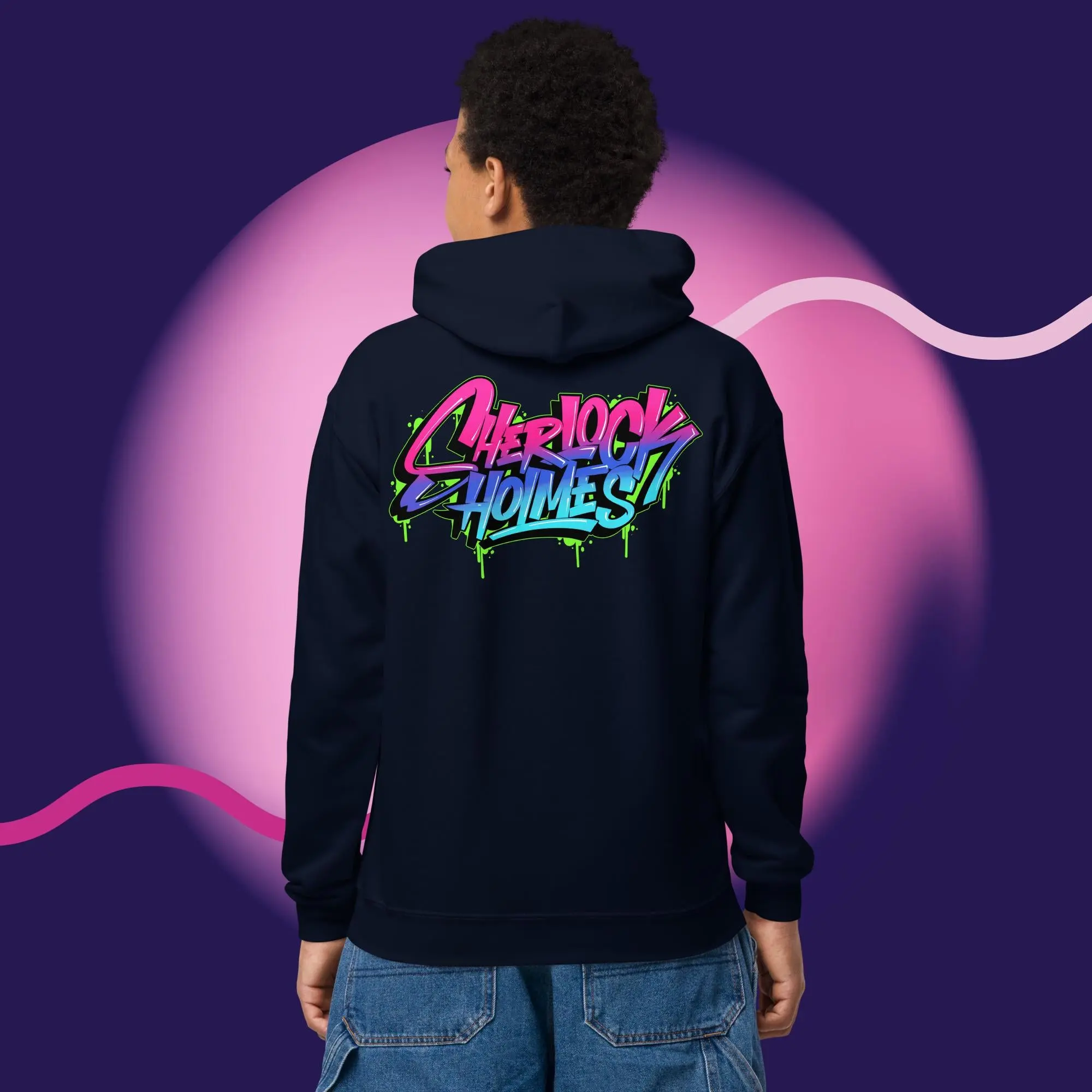 Kids Heavy Blend Hoodie - Graffiti Collection - Image 6