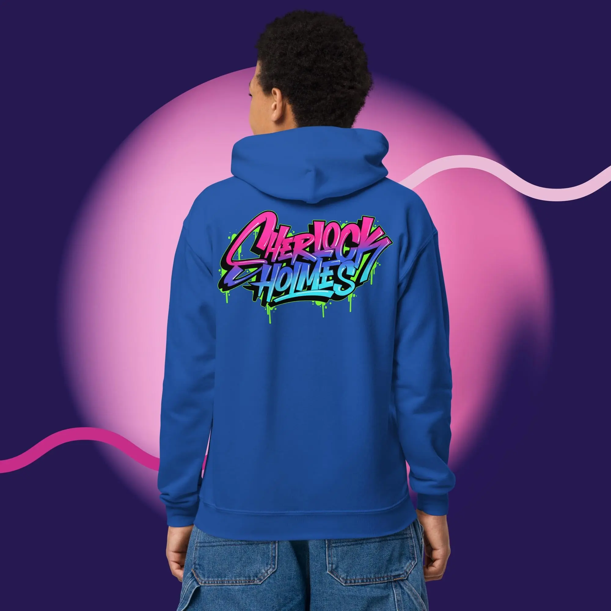 Kids Heavy Blend Hoodie - Graffiti Collection - Image 7