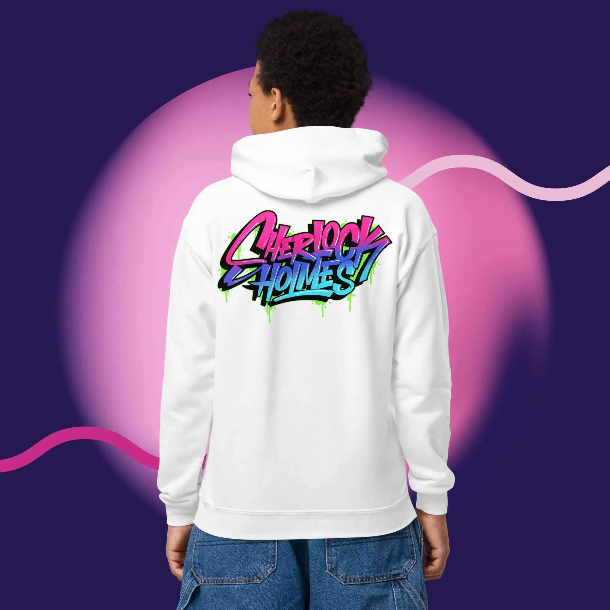 Kids Heavy Blend Hoodie - Graffiti Collection - Image 8